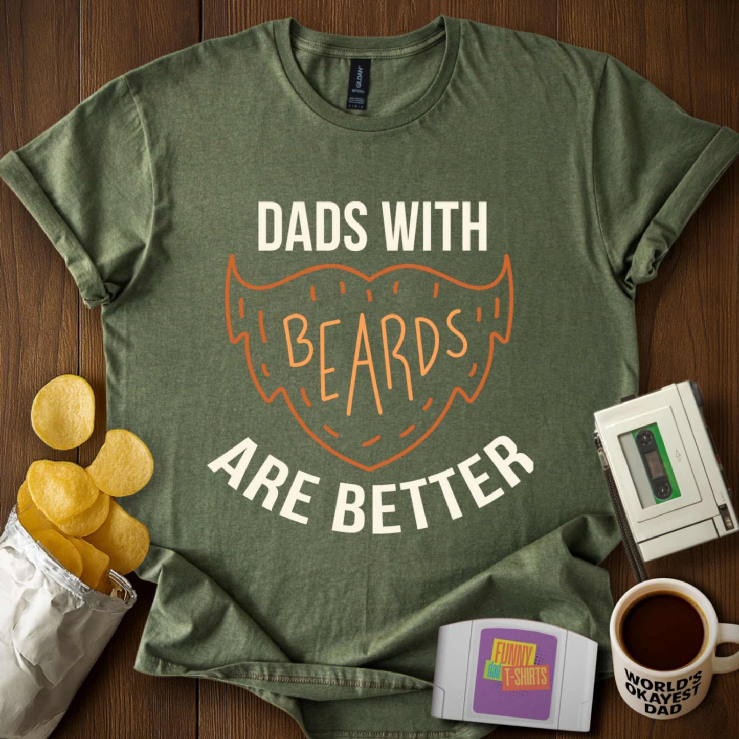 Beard Dad. Best Dad Tee