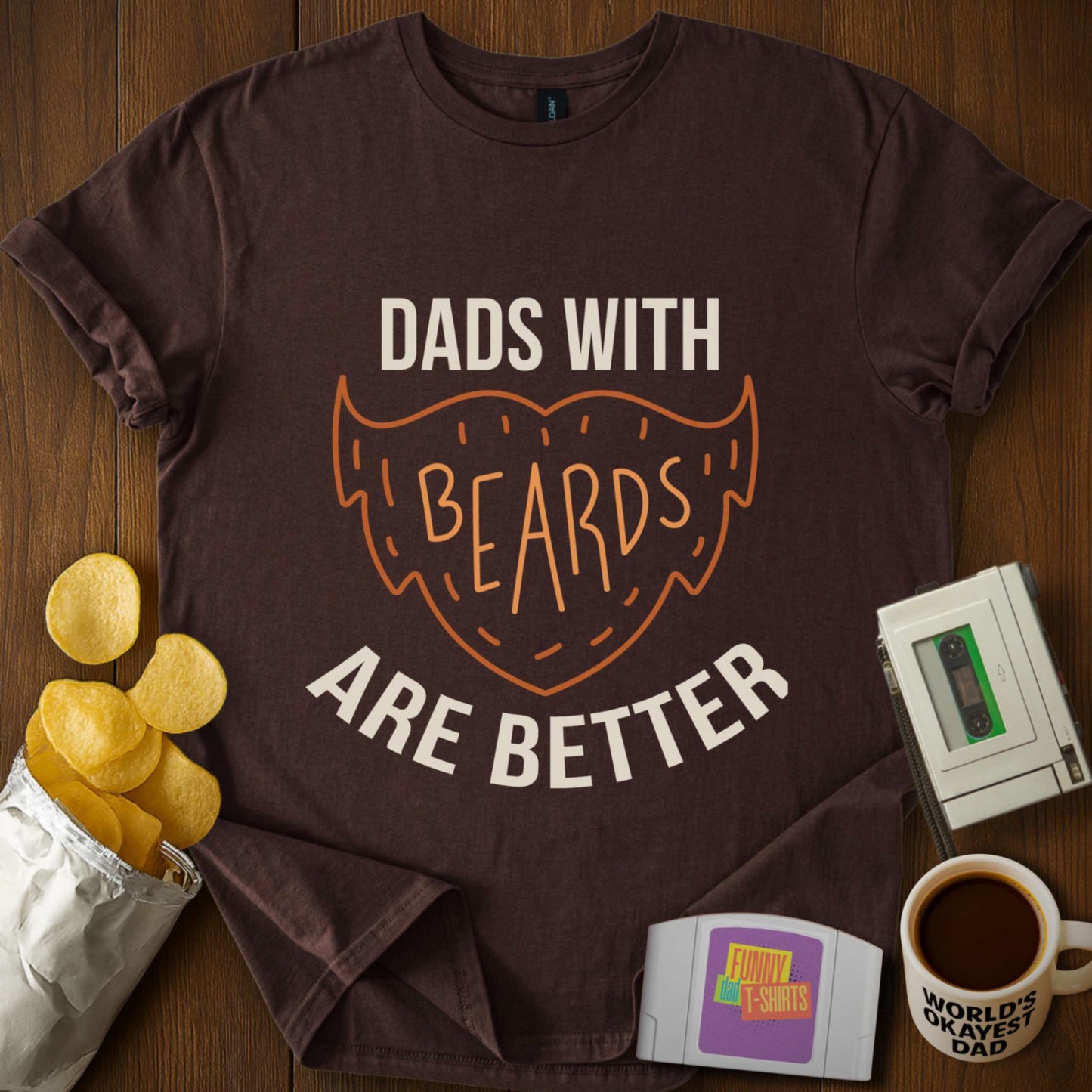 Beard Dad. Best Dad Tee
