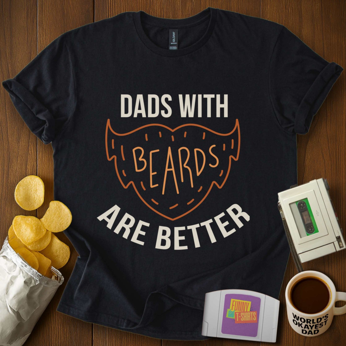 Beard Dad. Best Dad Tee