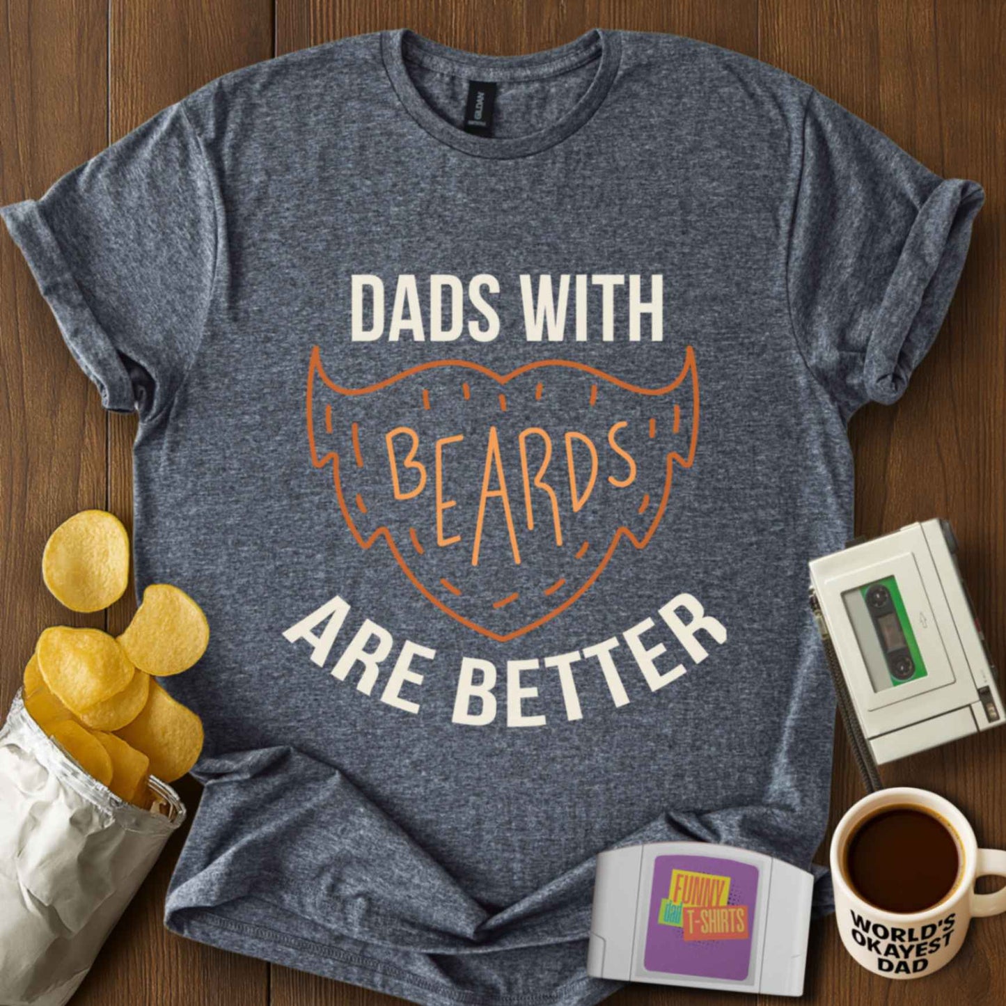 Beard Dad. Best Dad Tee