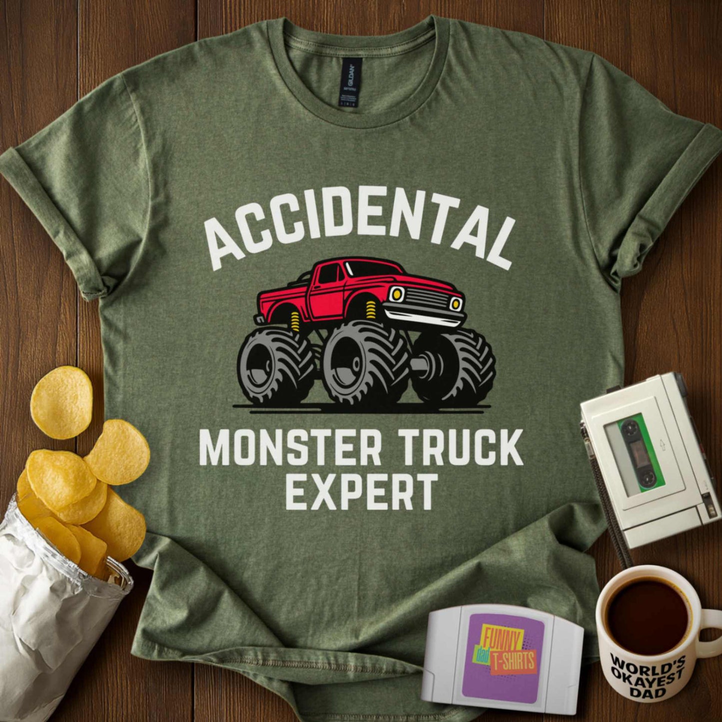 Accidental Monster Truck Expert Tee