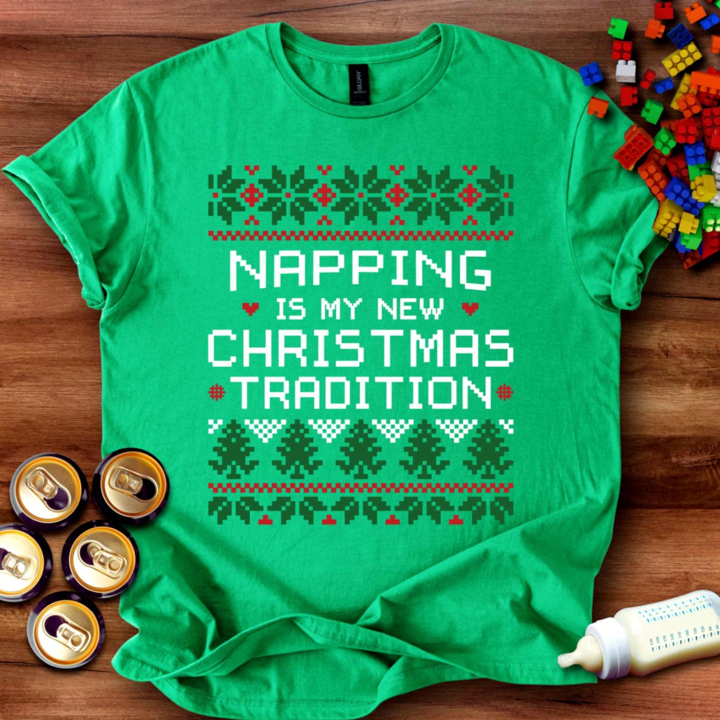 Napping Ugly Christmas Tee