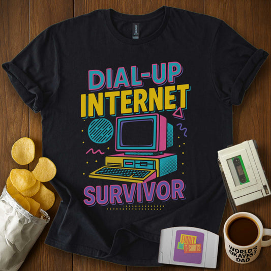 Dial-Up Internet Survivor Tee