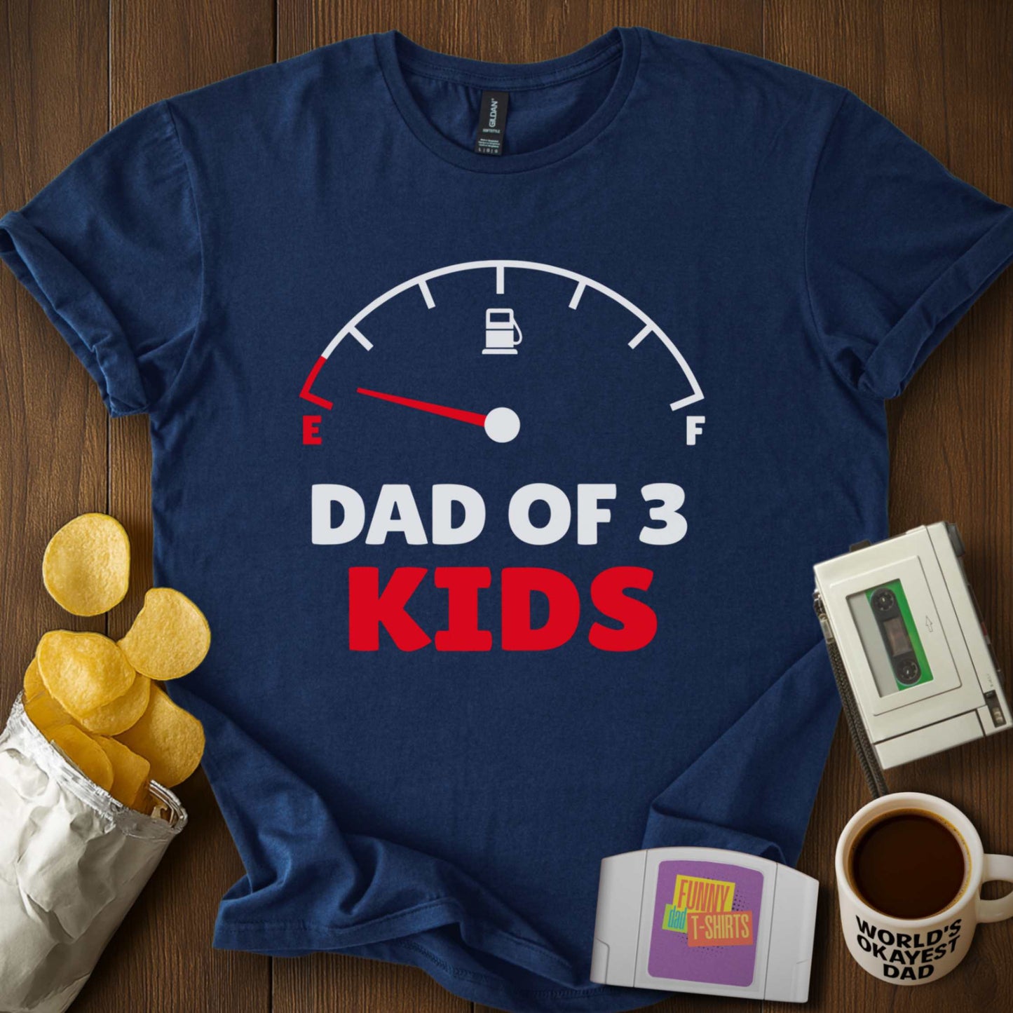 Empty Dad of 3 Tee