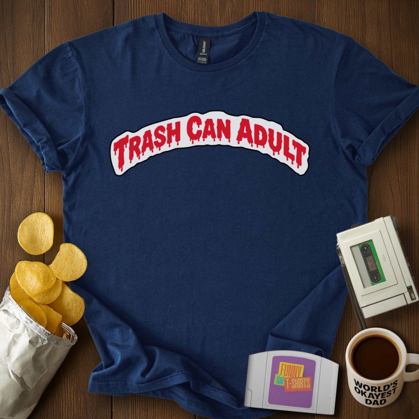 Trash Can Adult Parody Tee
