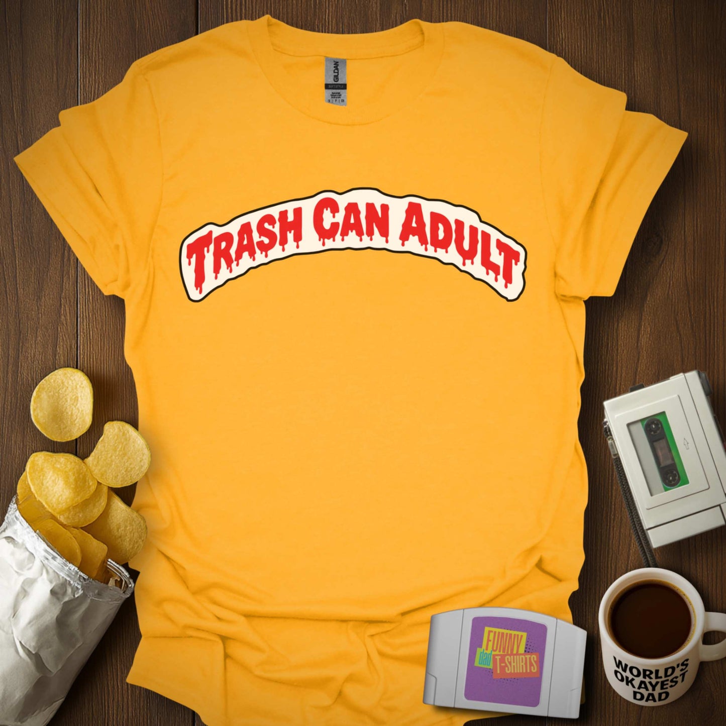 Trash Can Adult Parody Tee
