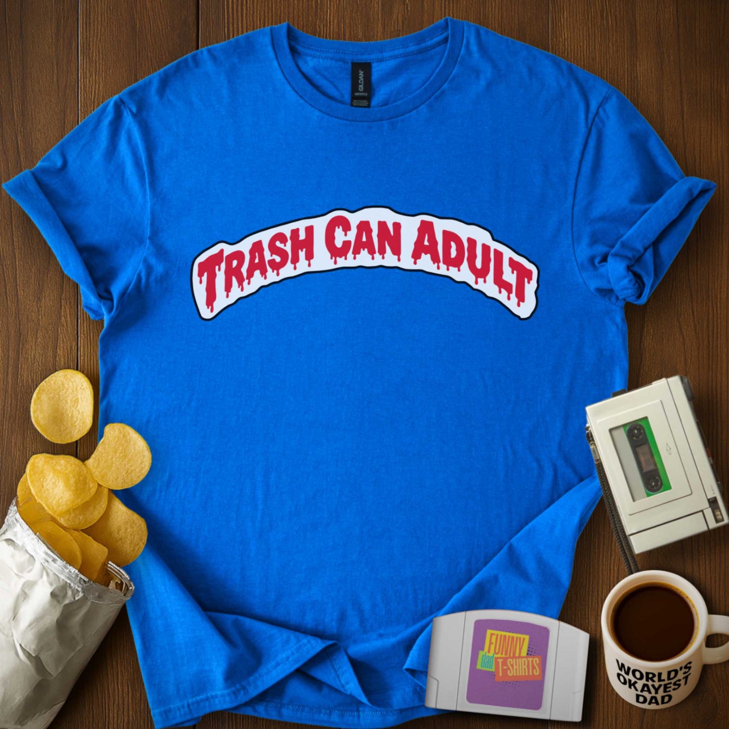 Trash Can Adult Parody Tee