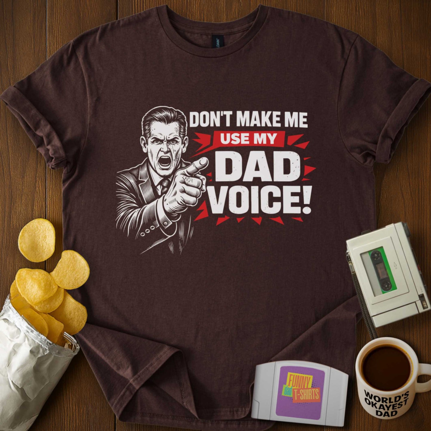 Dad Voice Warning Tee