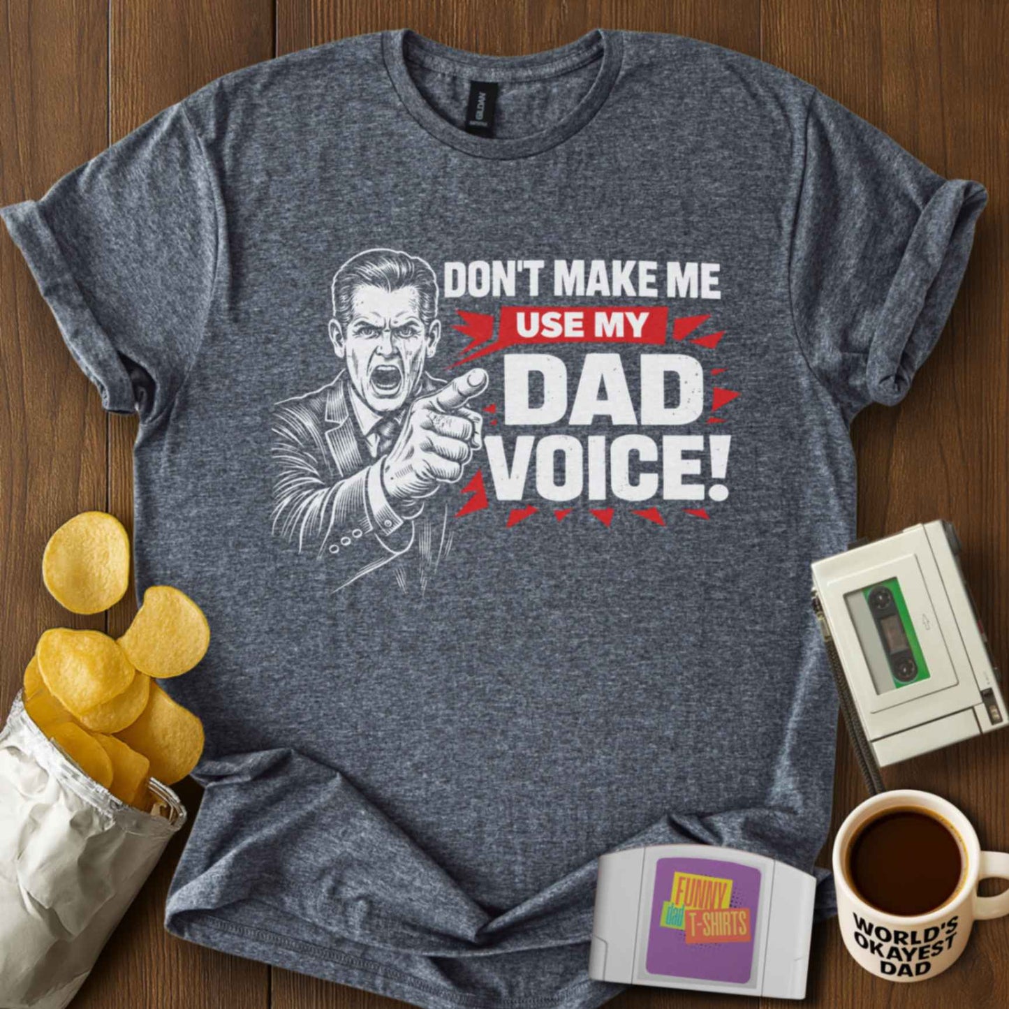 Dad Voice Warning Tee