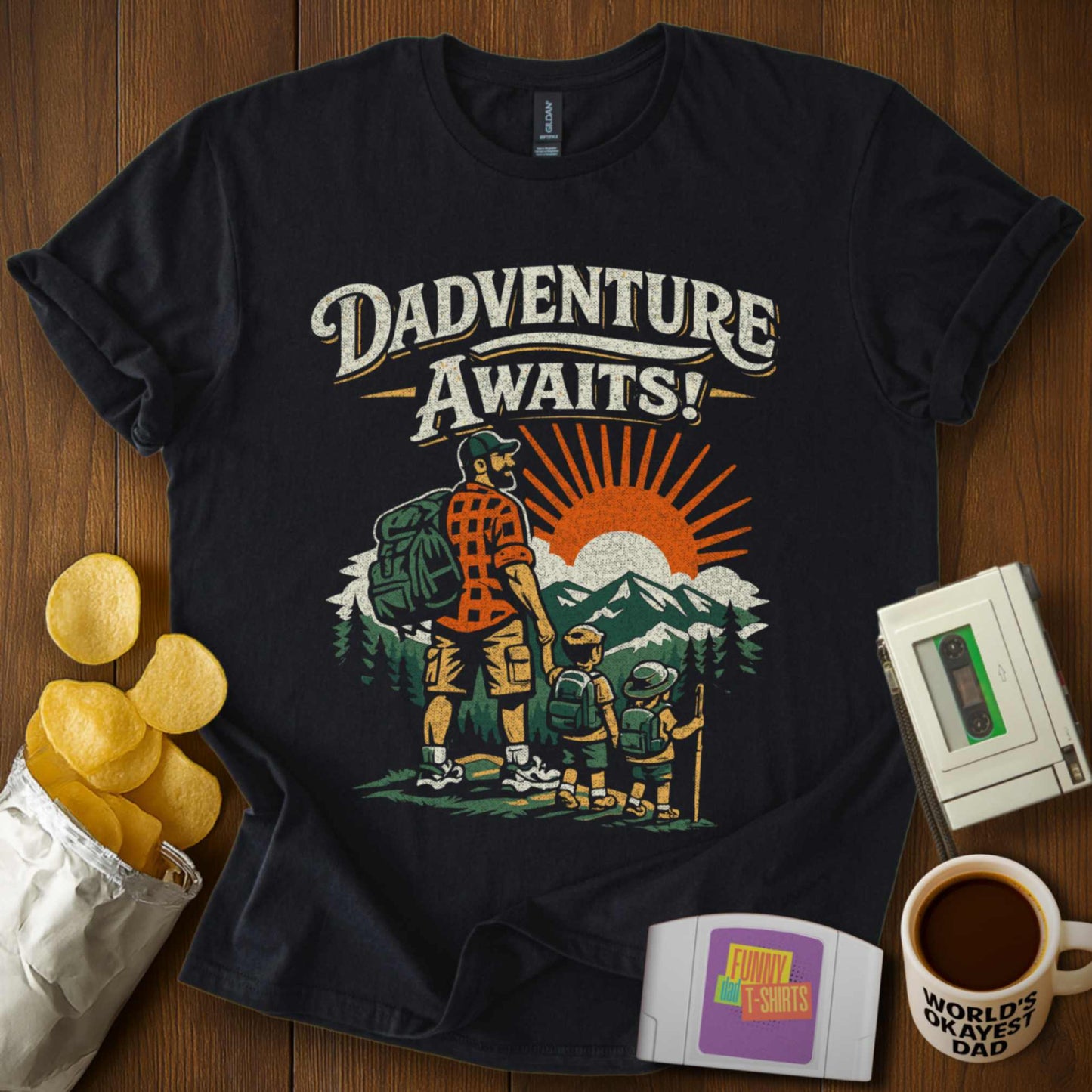 Dadventure Awaits Tee