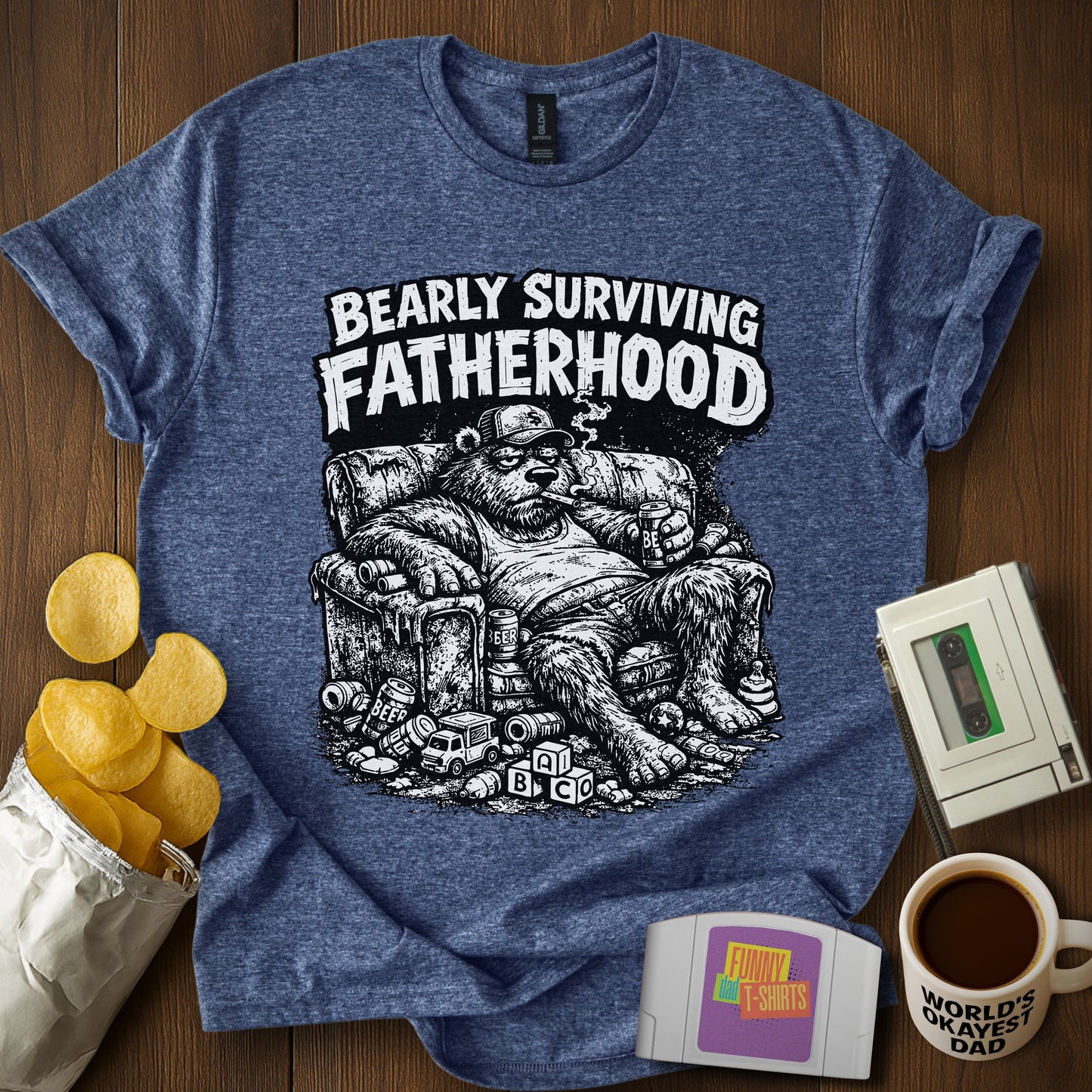 Bearly Surviving Fatherhood Tee