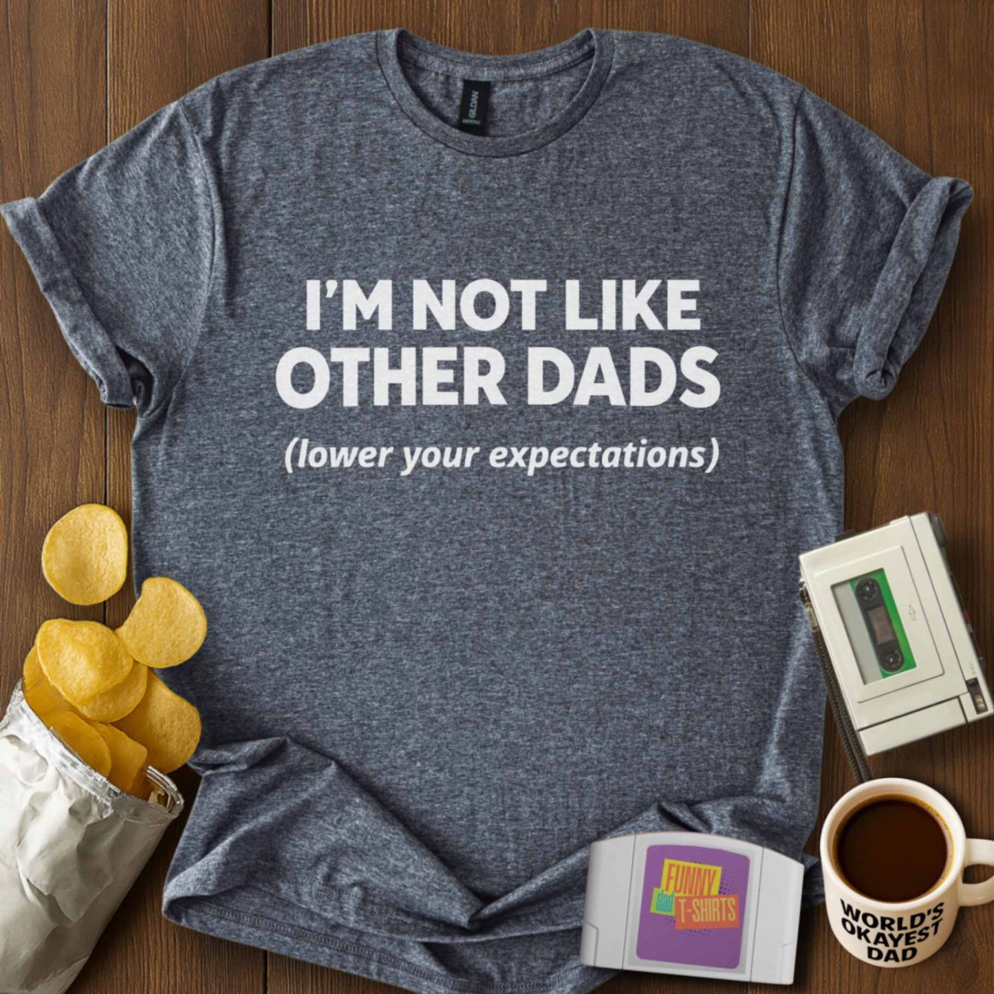 Lower Expectations Dad Tee