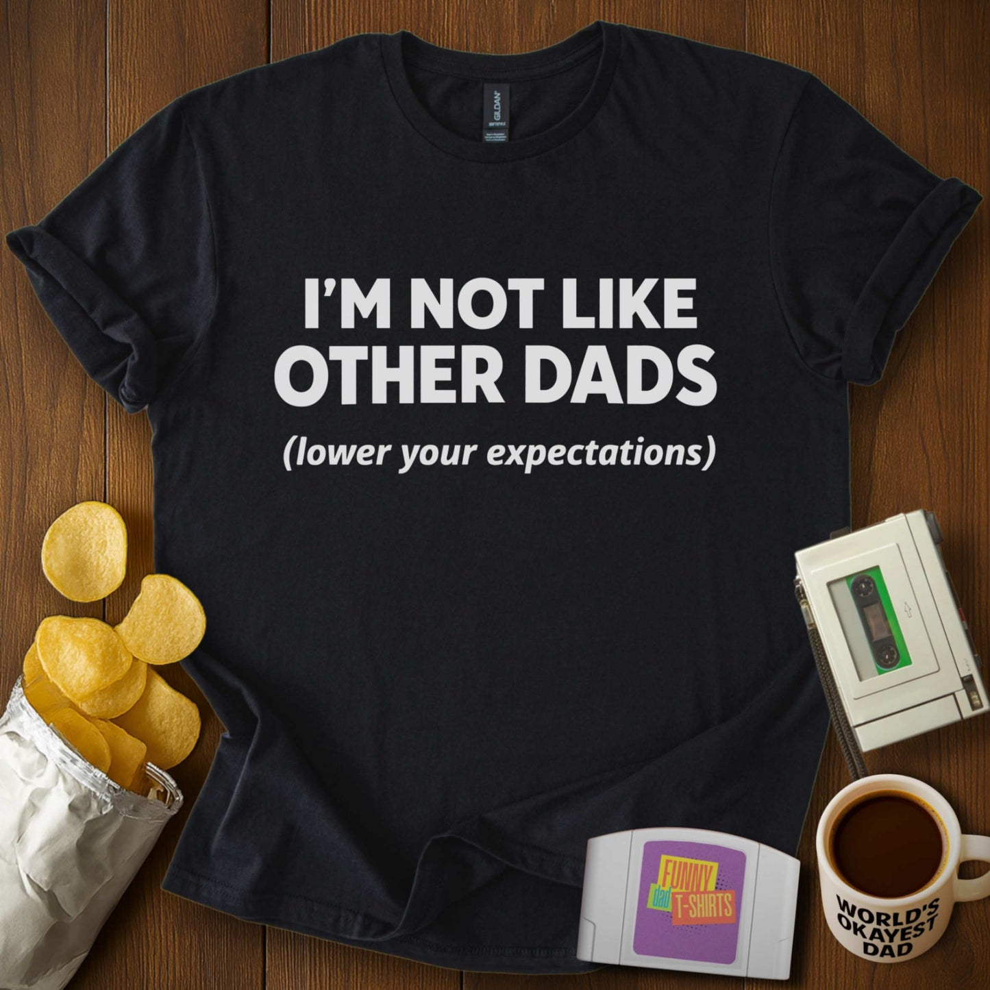 Lower Expectations Dad Tee