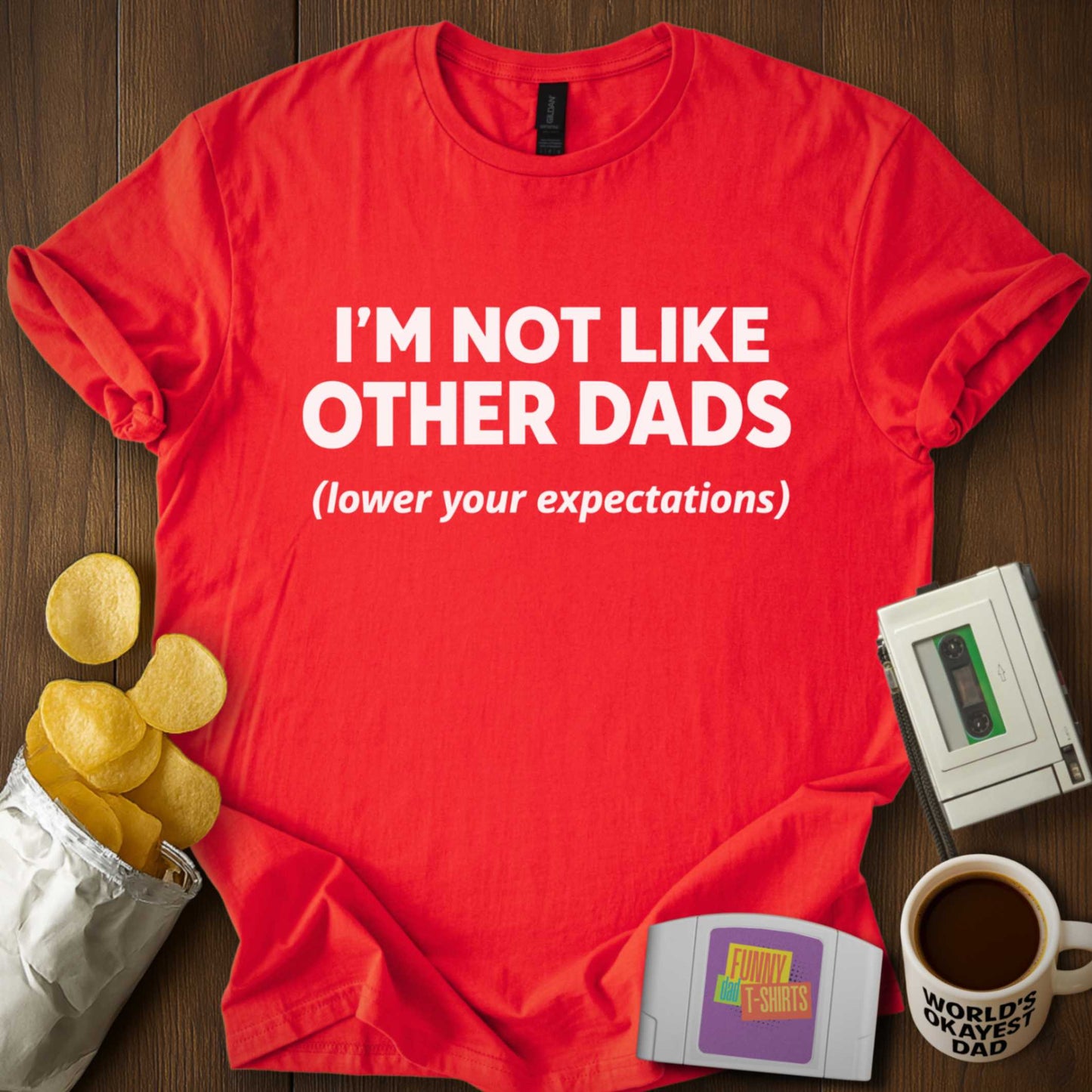 Lower Expectations Dad Tee
