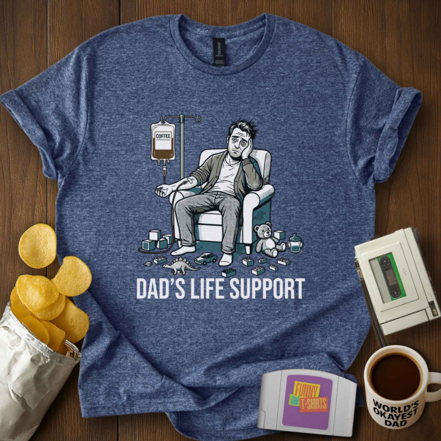 Dad's Life Support Tee
