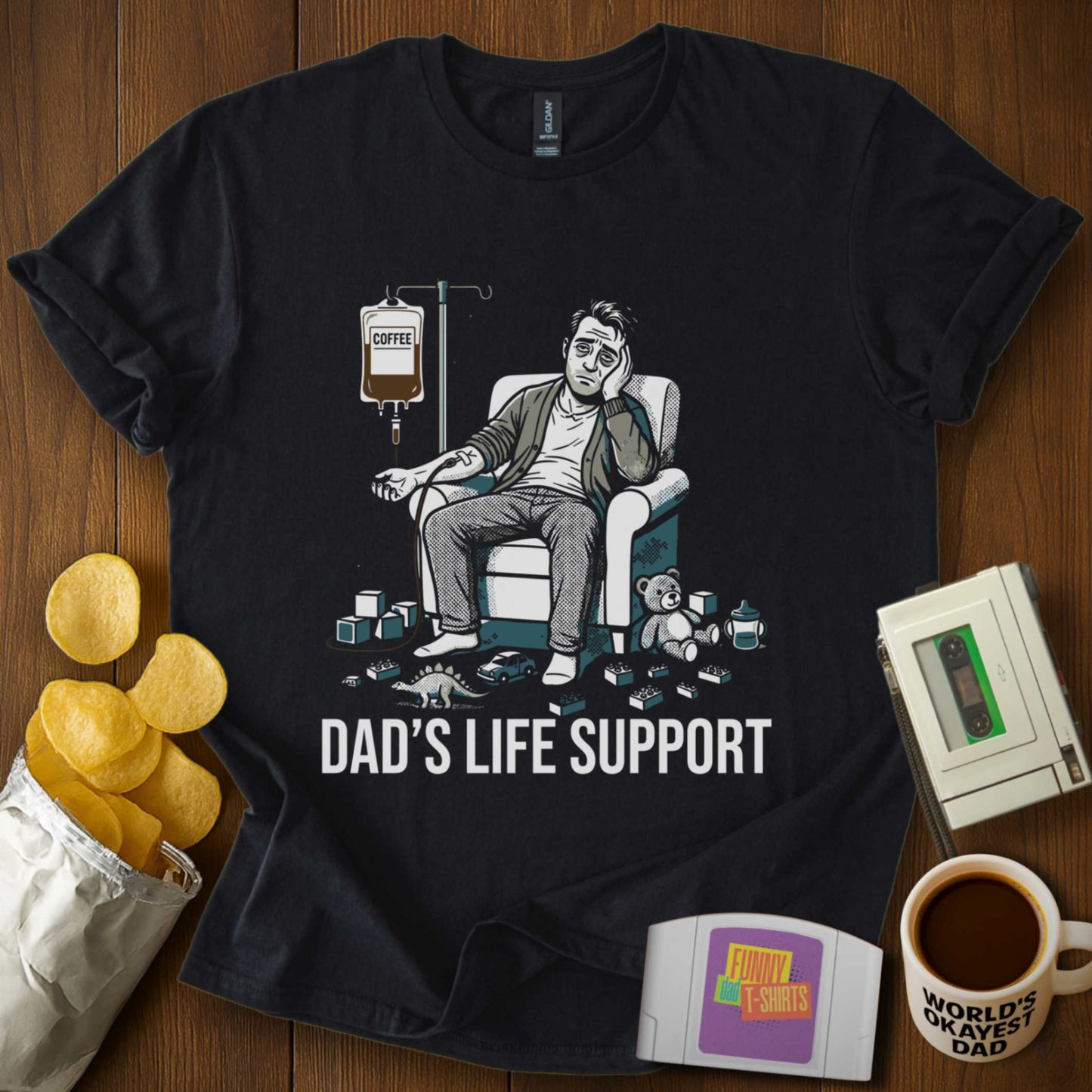 Dad's Life Support Tee