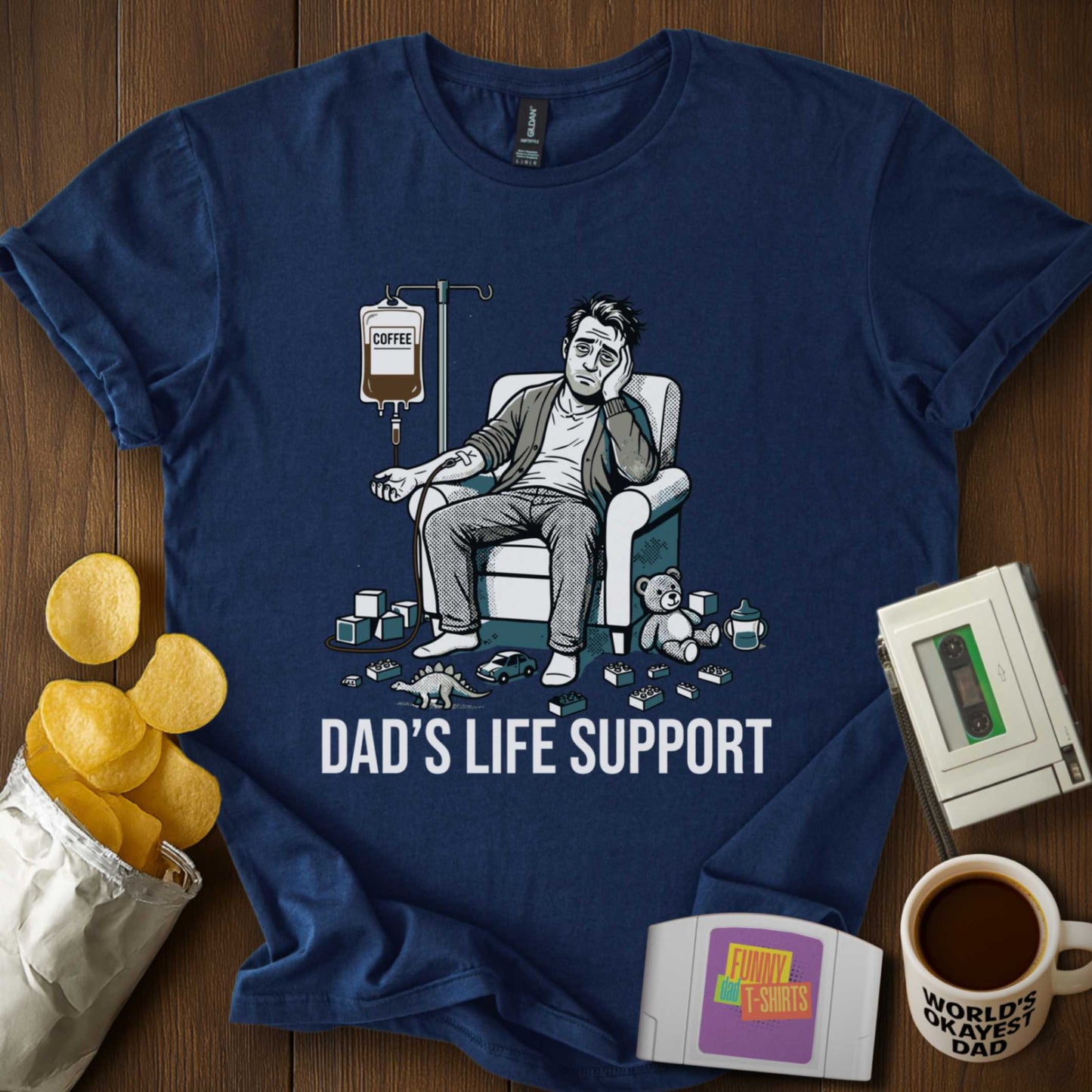 Dad's Life Support Tee