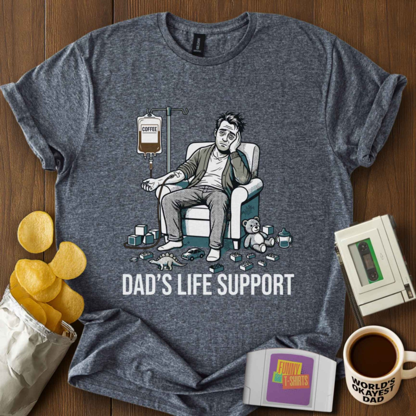 Dad's Life Support Tee