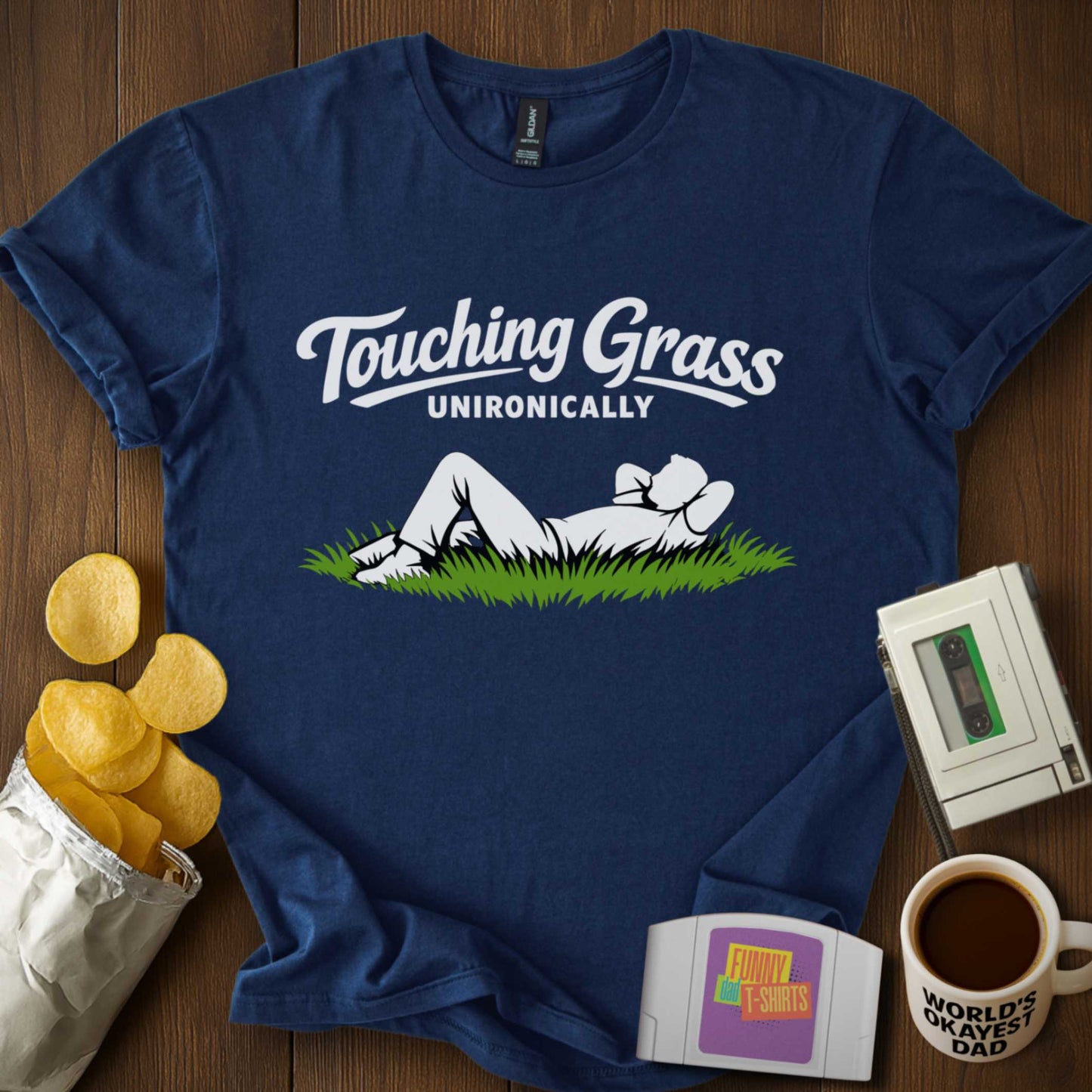 Touching Grass Unironically Tee