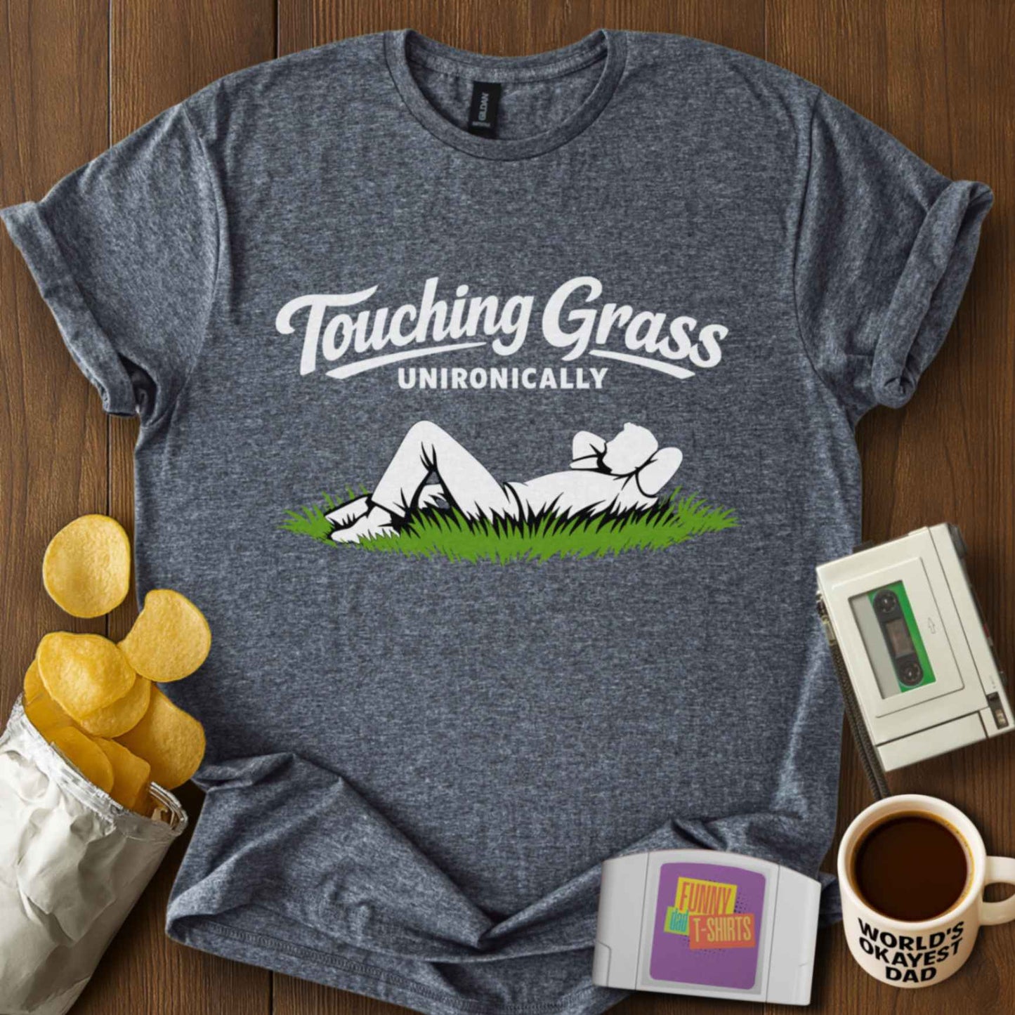 Touching Grass Unironically Tee