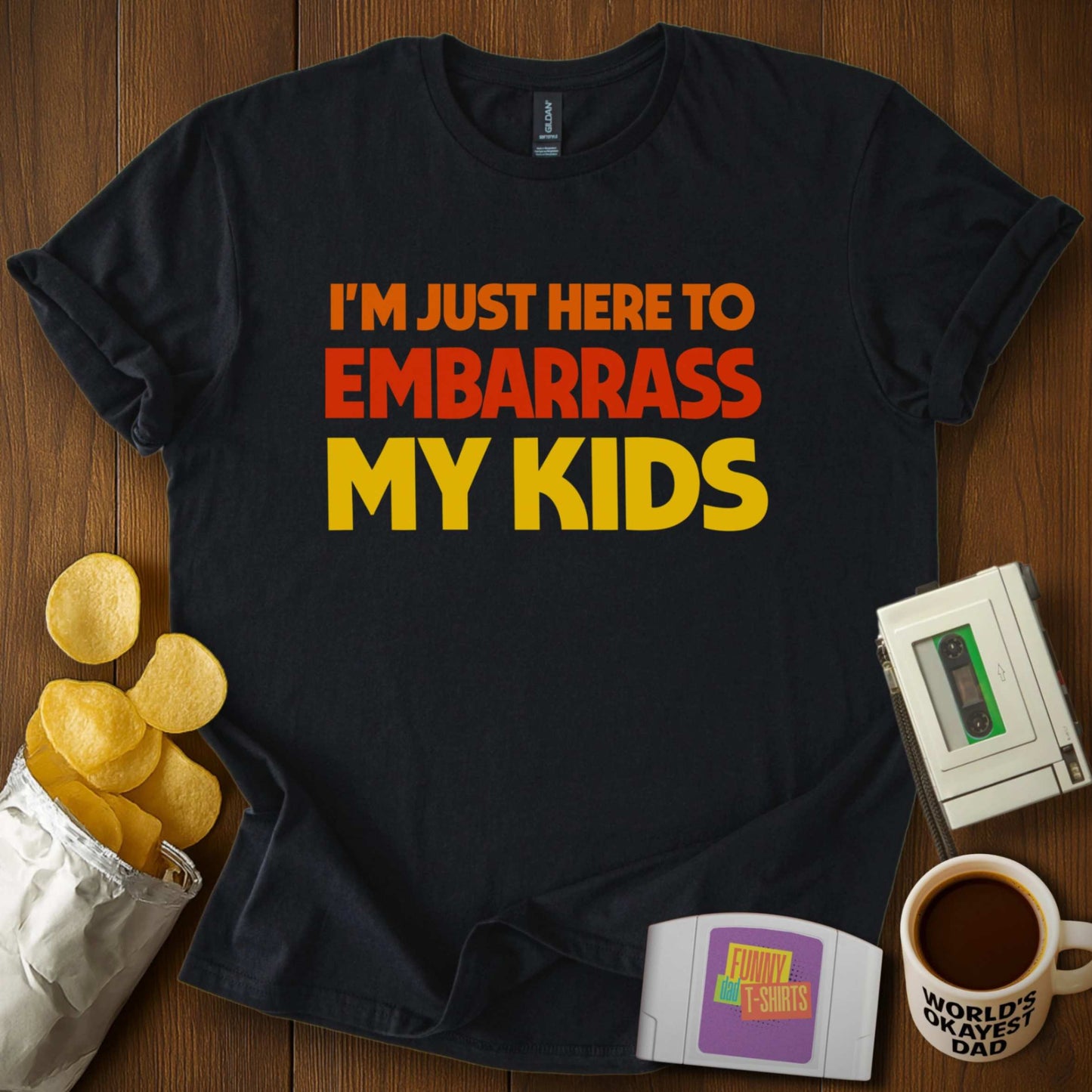 Here to Embarrass Kids Tee