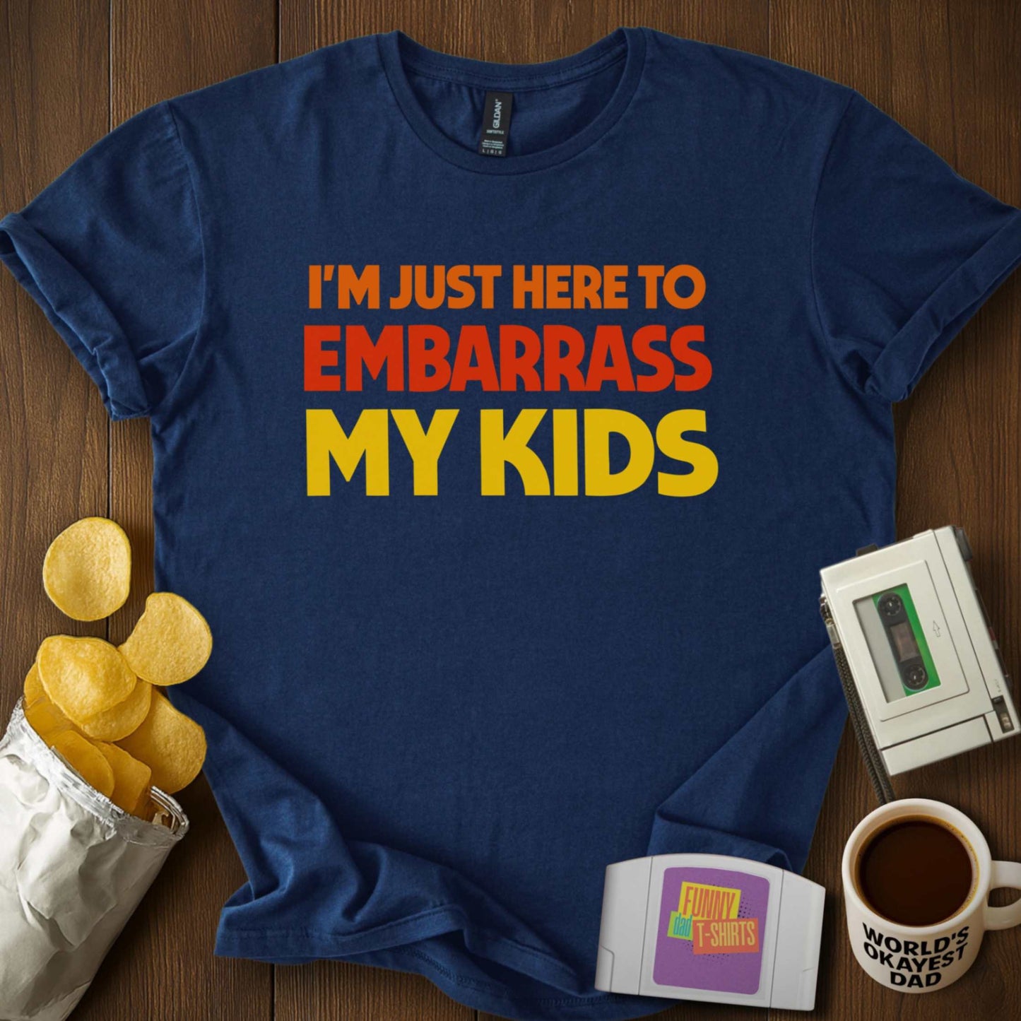 Here to Embarrass Kids Tee