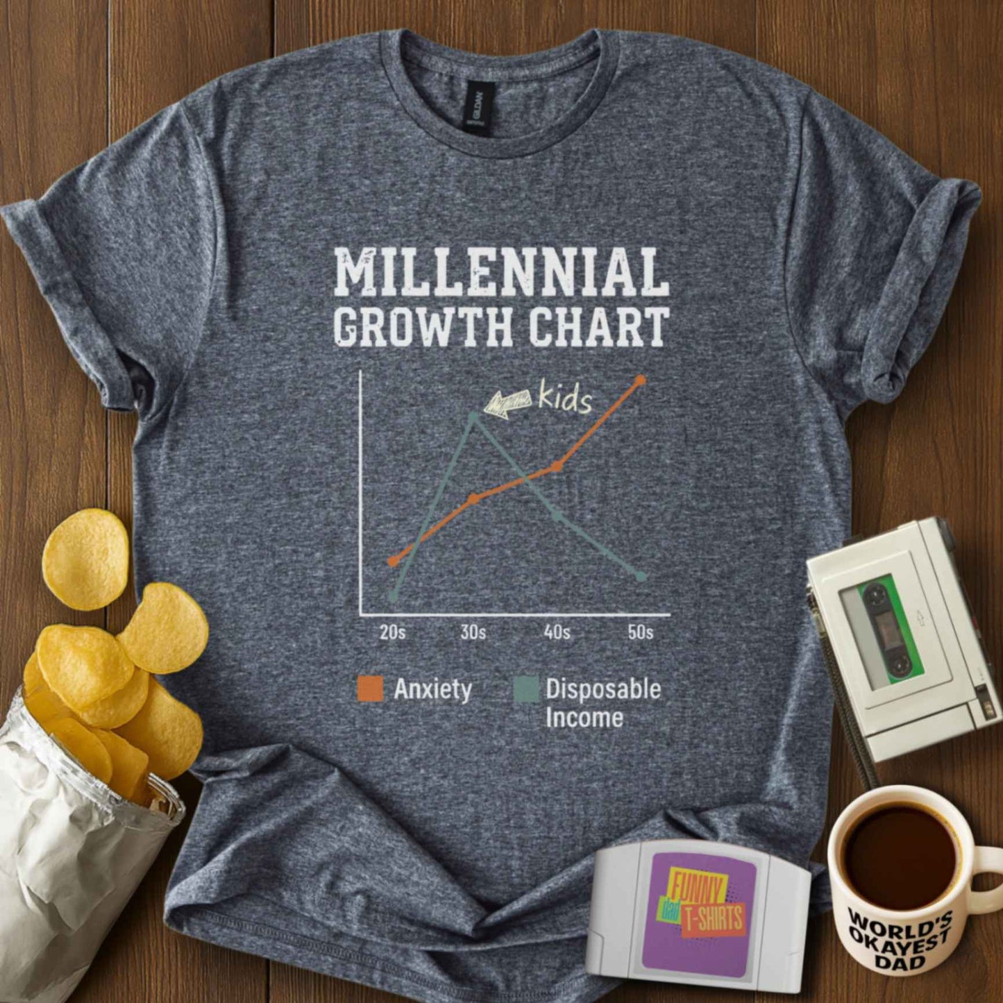 Millennial Growth Chart Tee