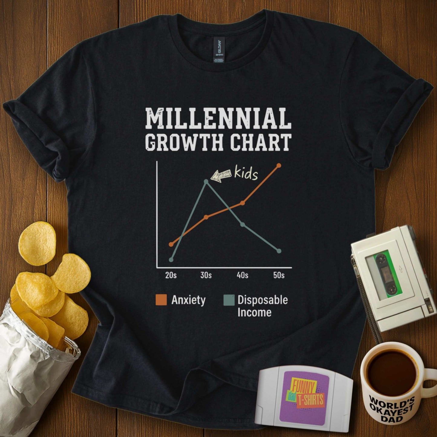 Millennial Growth Chart Tee