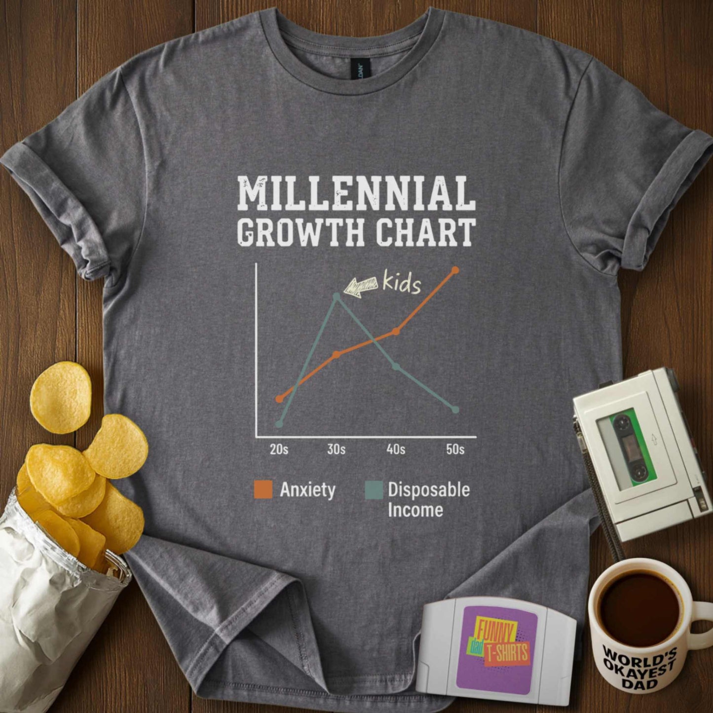 Millennial Growth Chart Tee
