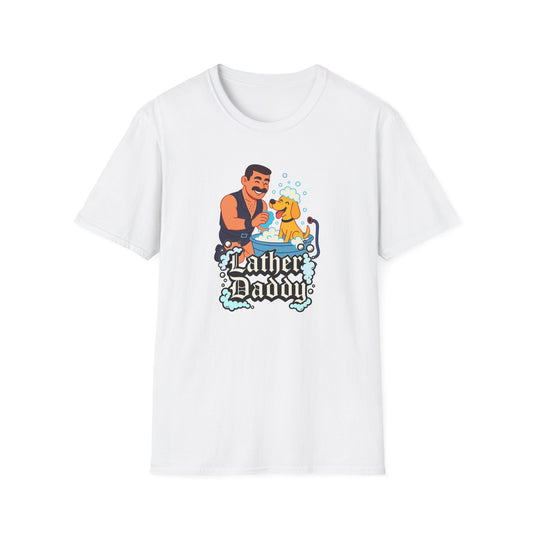 "Lather Daddy" Funny Dog Dad T-Shirt